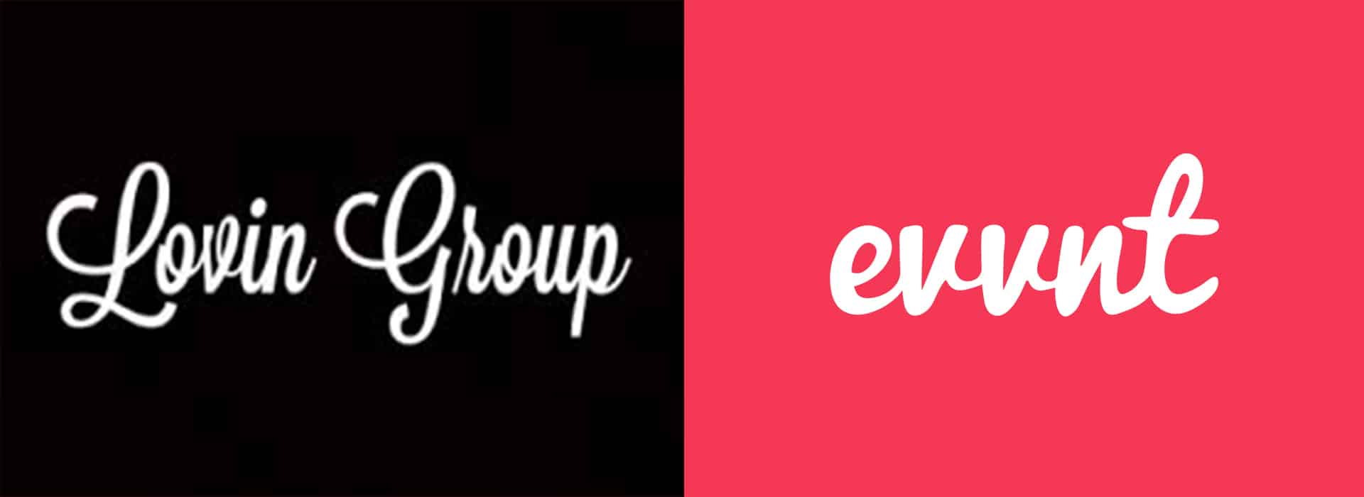 Lovin Group and evvnt logos