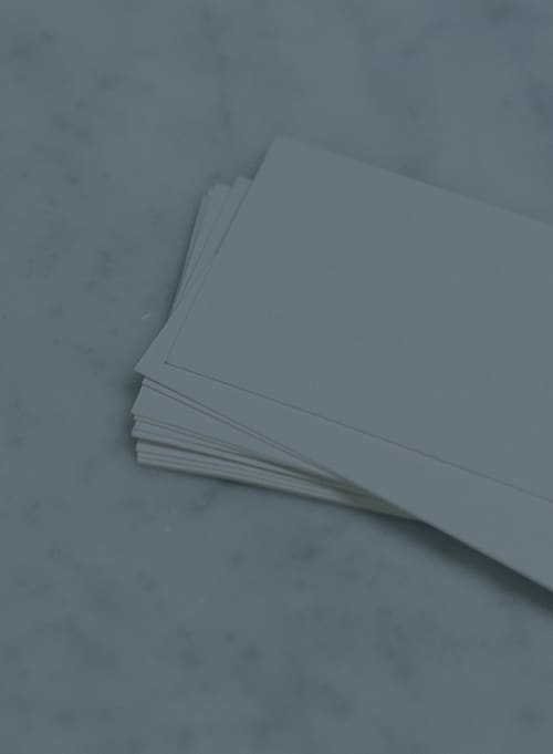Stack of notecards